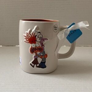 Rae Dunn Double Sided White Ceramic Mug ‘ having a meltdown ‘